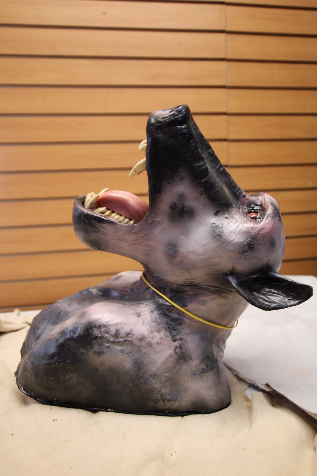 FHRBB06 - reproduction Artisanal Taxidermy Dog Specimen