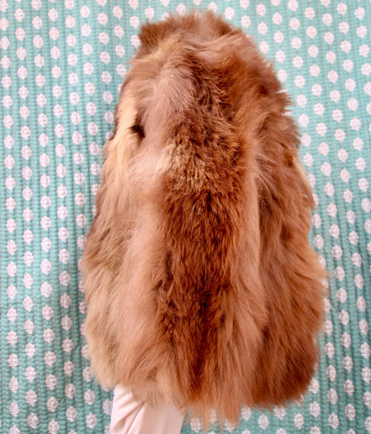 FHFC02 - real bear fur coat native American made.