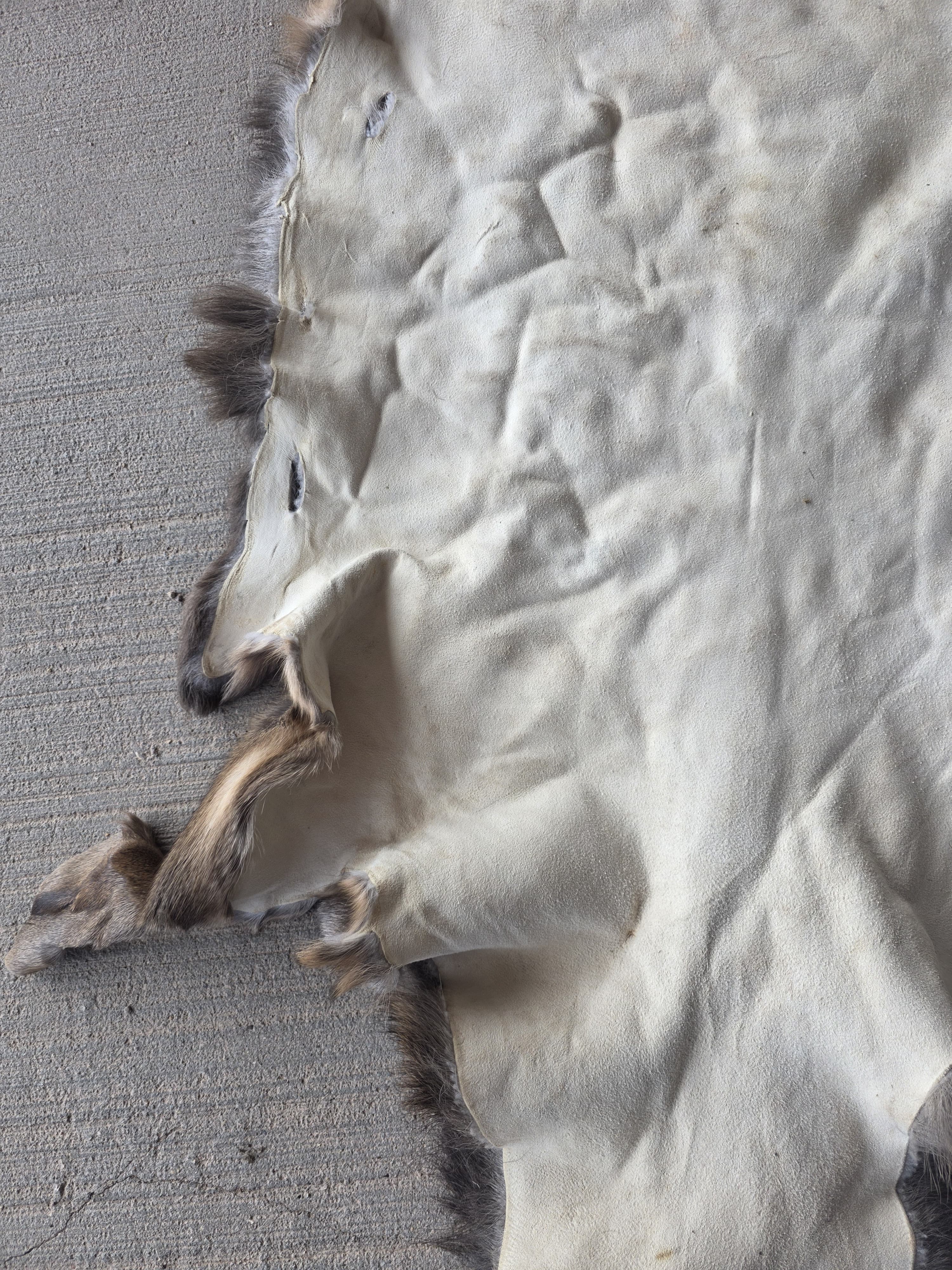 FHRAN86 - Elk Hide Pelt Fur – 48” x 29”