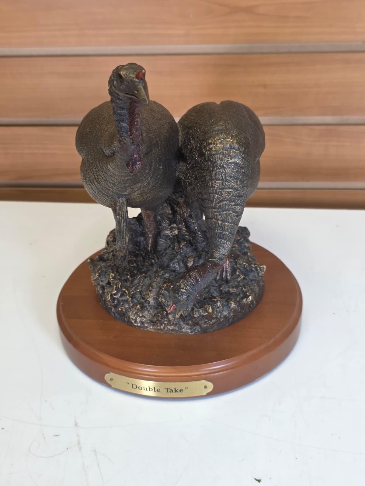 JTV25 - Double Take Turkey – Big Sky Carvers – 9" – Bronze Finish