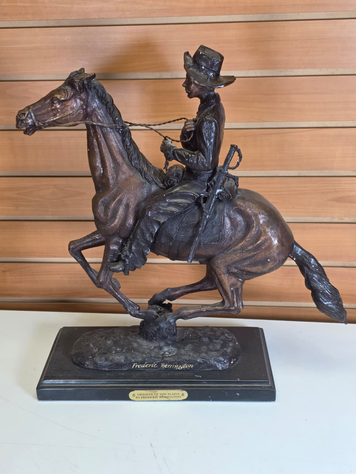 JTV120 - Bronze Trooper of the Plains – Frederic Remington – 16"
