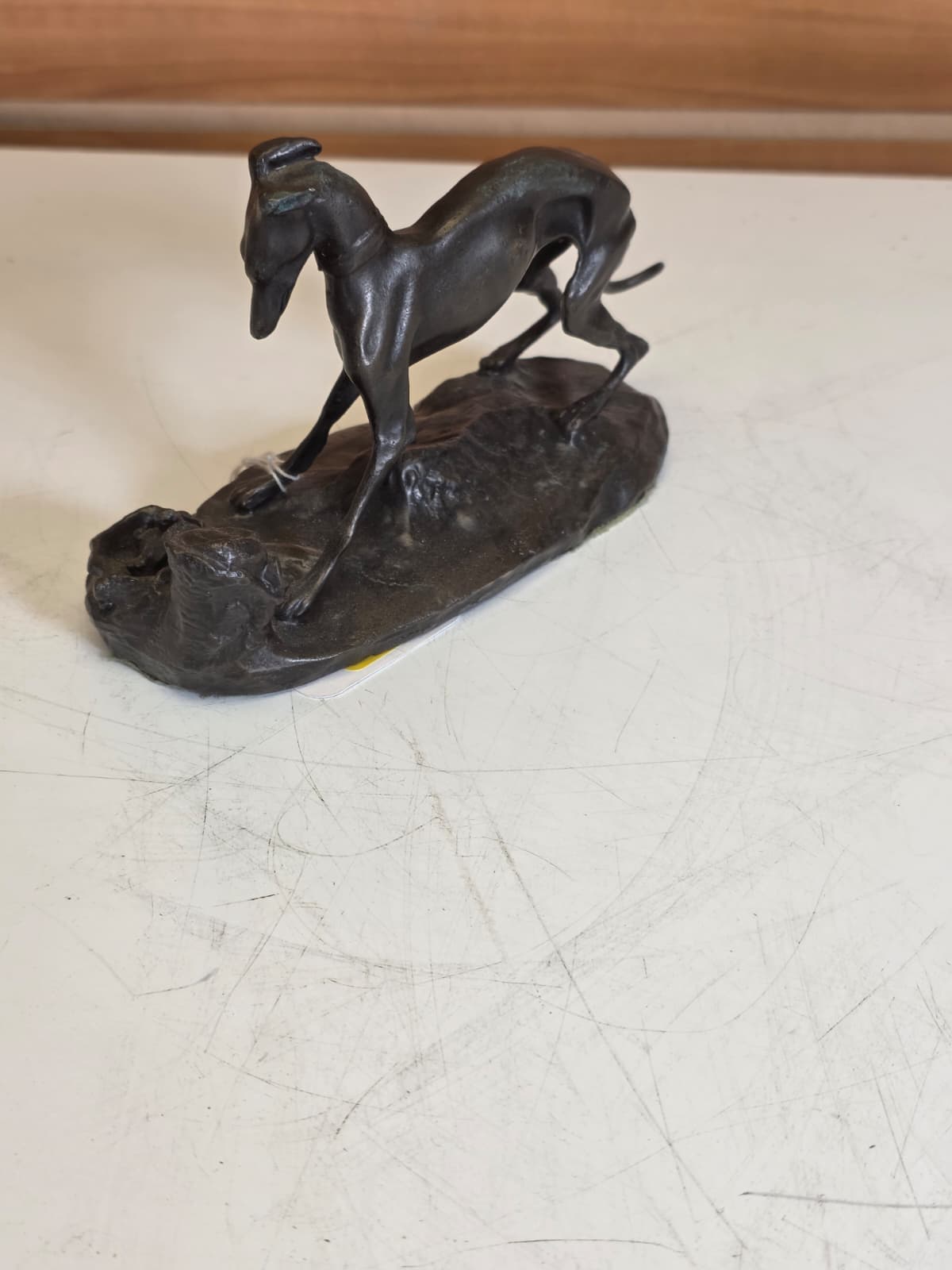 FJBR3 - Bronze Whippet Dog Sculpture by Pierre-Jules Mêne – 7 × 4