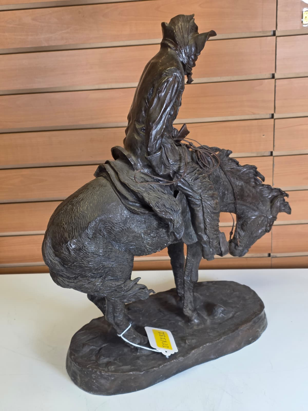 JTV131 - Frederic Remington Heavy Bronze Sculpture – 20