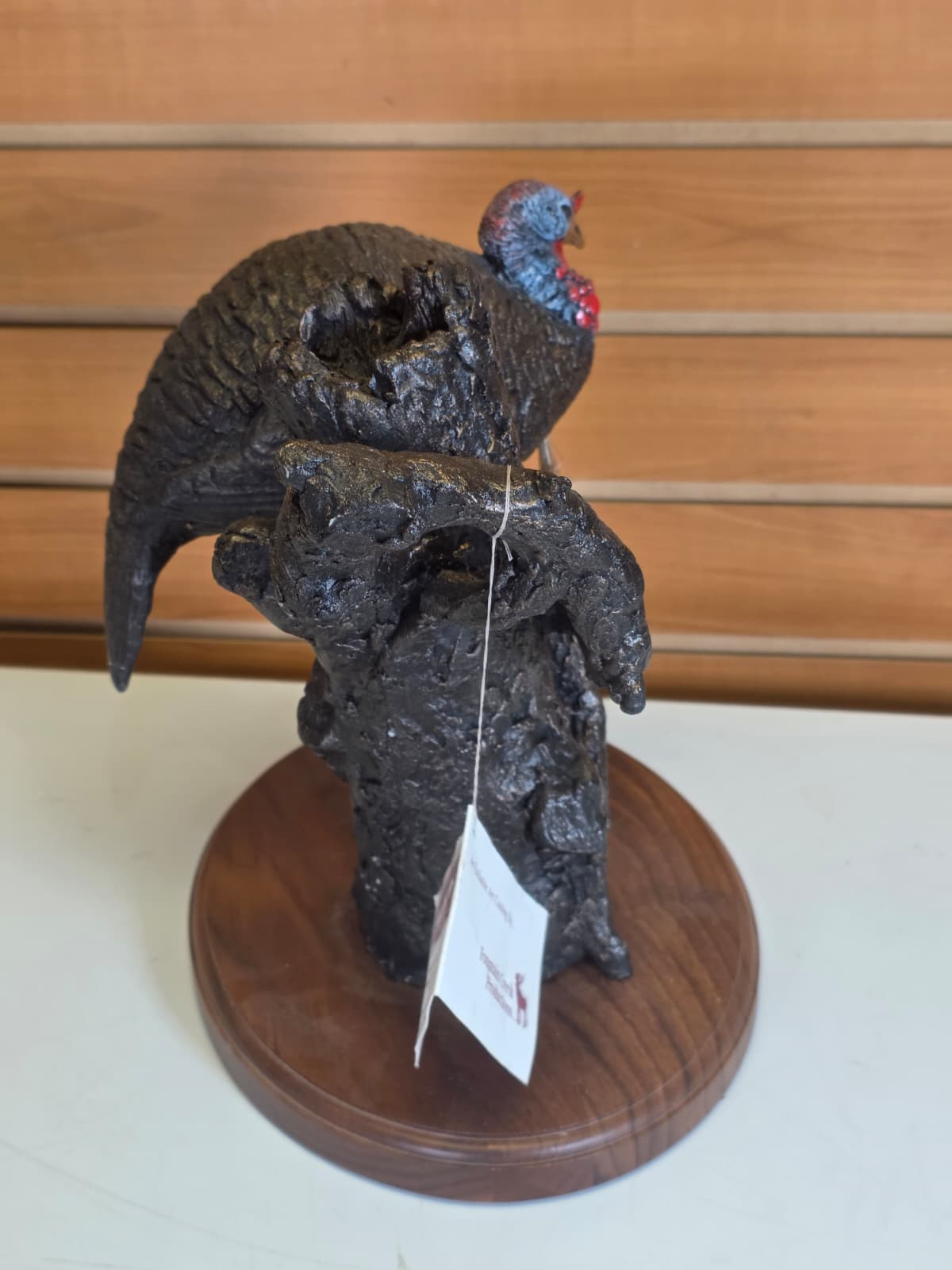 JTV122 - Turkey Statue – Fountain Creek – 10" (Tail Repair)