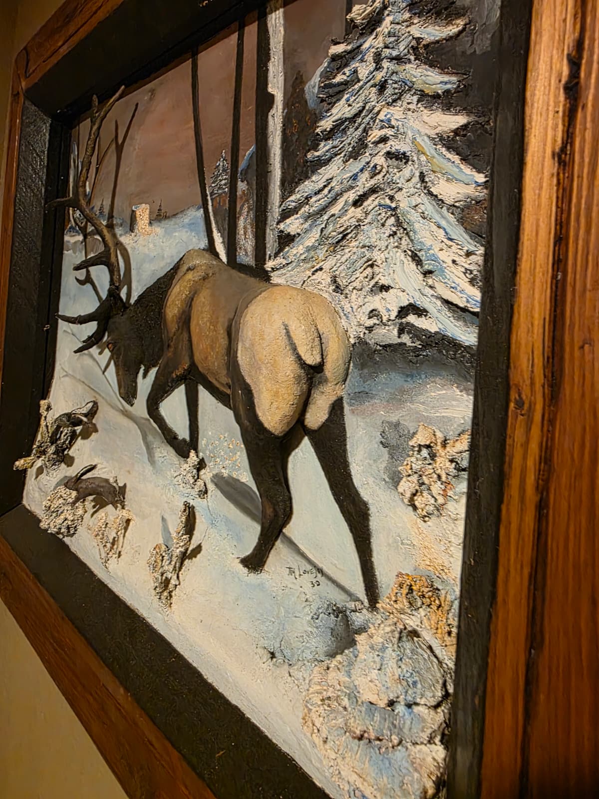 JTV13 - d Elk Antler Panel – 2 Cracked Horns