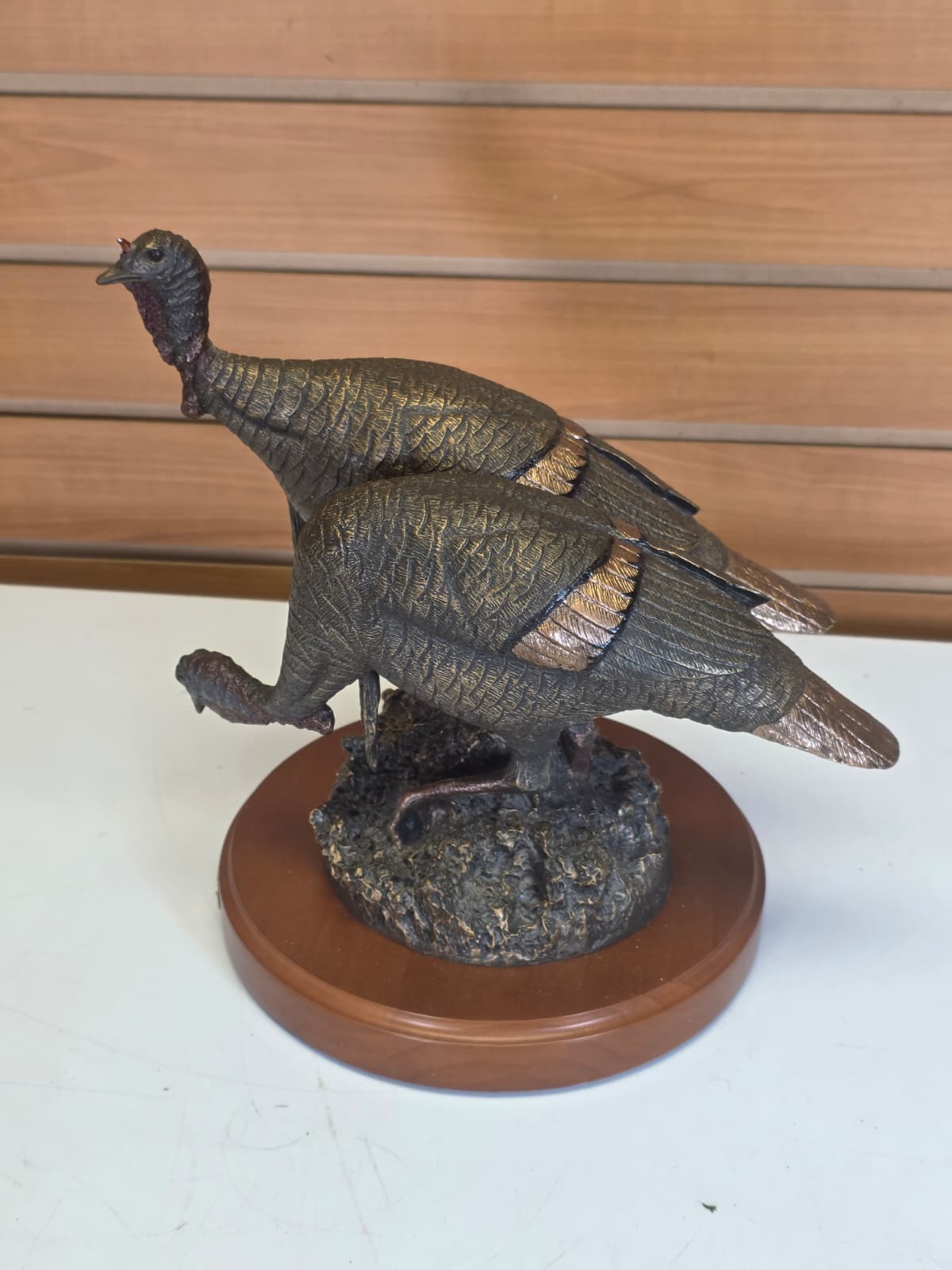 JTV25 - Double Take Turkey – Big Sky Carvers – 9" – Bronze Finish