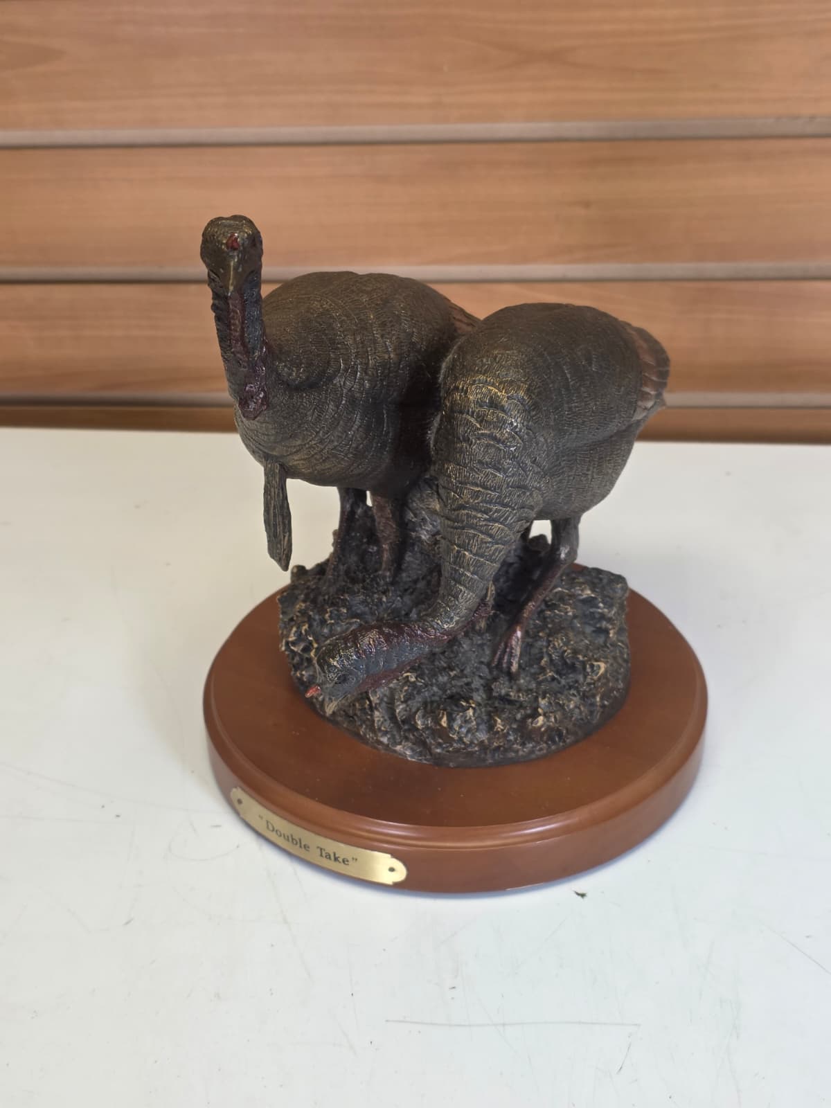 JTV25 - Double Take Turkey – Big Sky Carvers – 9" – Bronze Finish