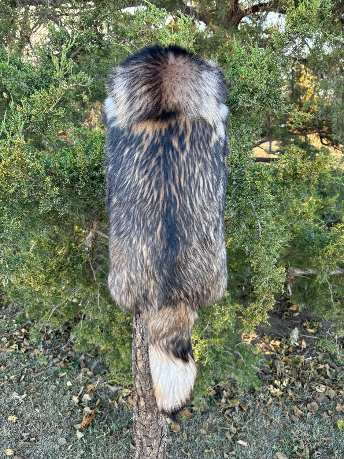 FHMM1 - Finland Raccoon Mountain Man Drape Hat, handcrafted