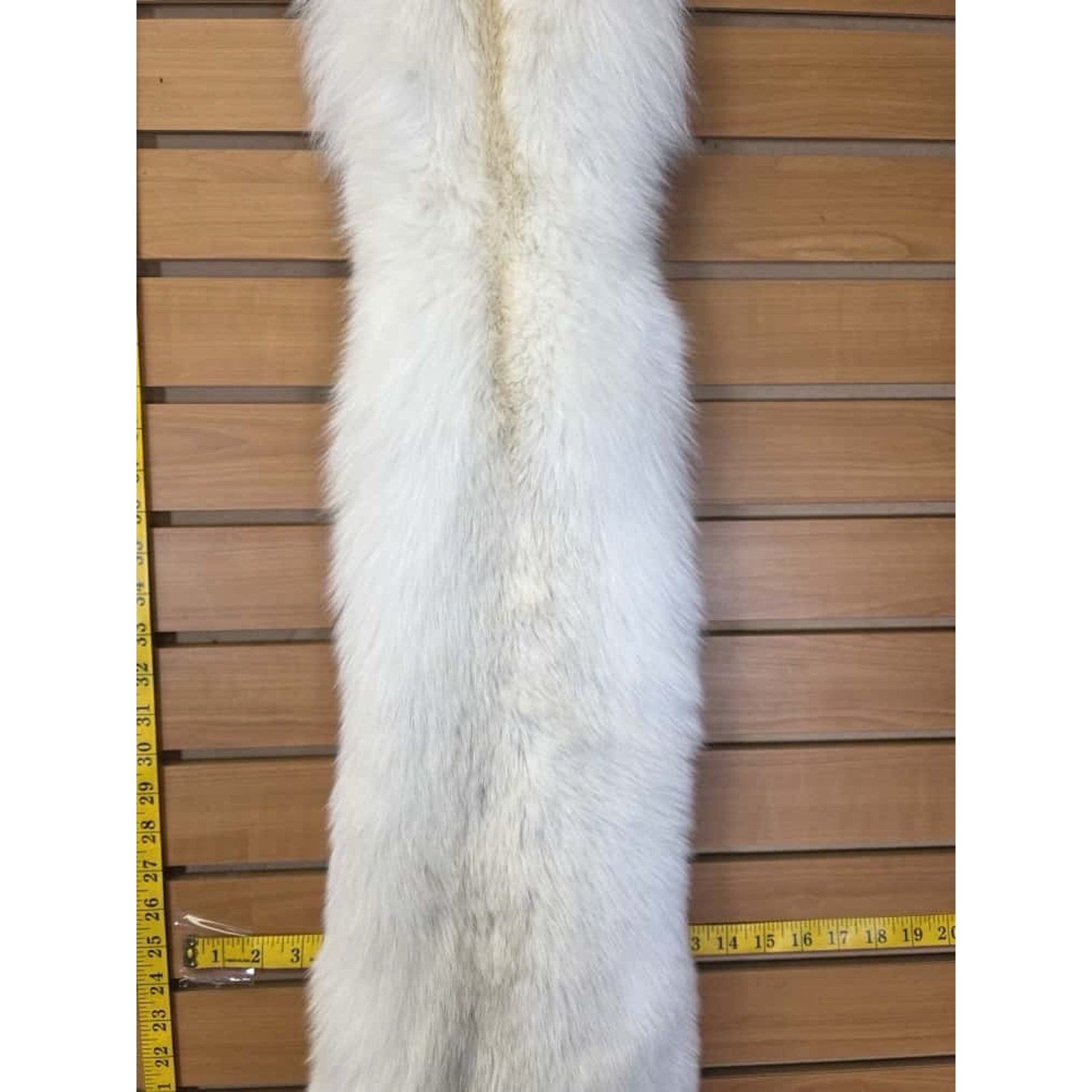FHCM16 - Gorgeous White Ranch Fox Soft Tanned Fur