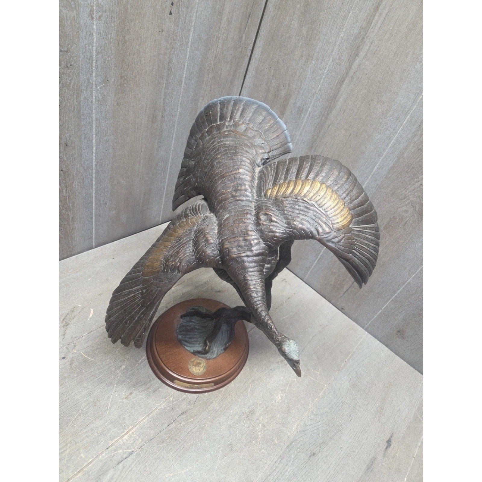 National Wild Turkey Foundation (NWTF) "Flying Down" by Greg O'Neal Bronze #337