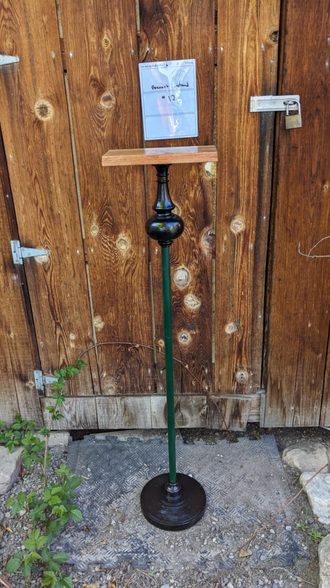 FHPAT2-Fancy stand for peacock or other bird mounts