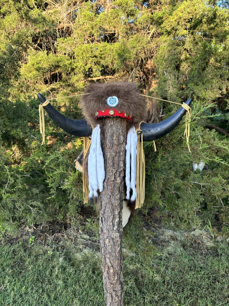 FHKEV1- Ceremonial Buffalo Headress Authentic