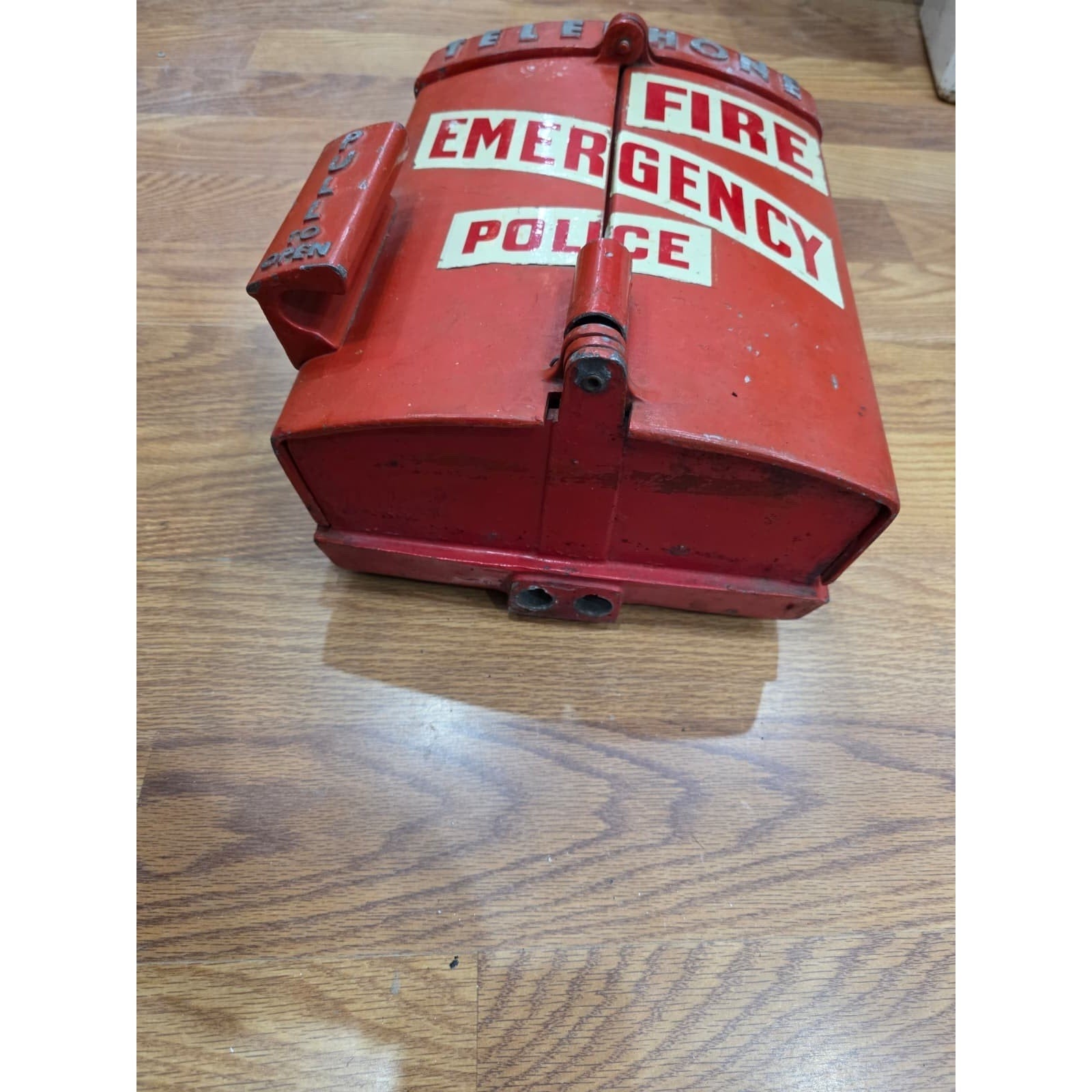 Fhaq6 - Red Cast Aluminum Police / Fire Phone Call Box – Vintage Emergency Co