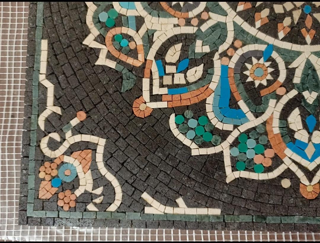 SUZ1 - Matroni Floral Mosaic -MOSAIC ART PANEL