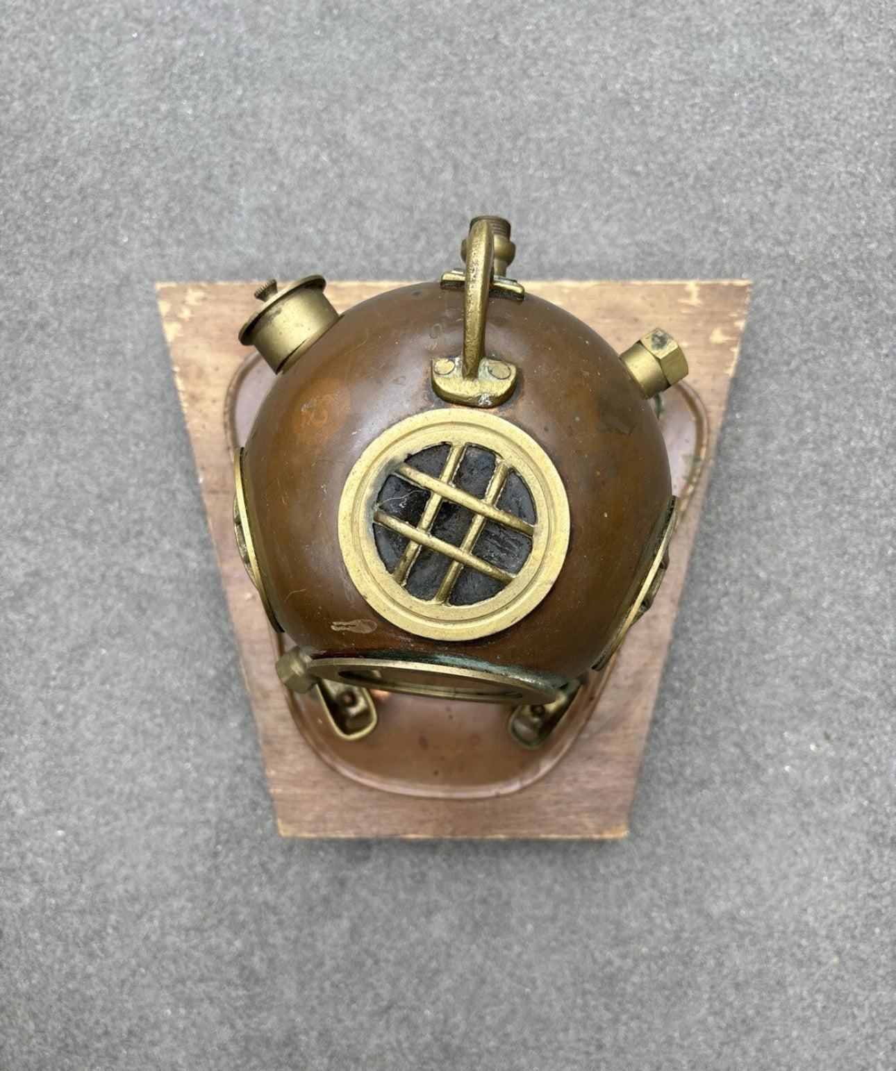 FHEB0813 - Antique Copper 70’s ROLEX Submariner Watch Display Diver Helmet