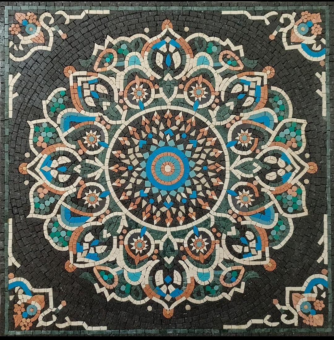 Matroni Floral Mosaic -MOSAIC ART PANEL