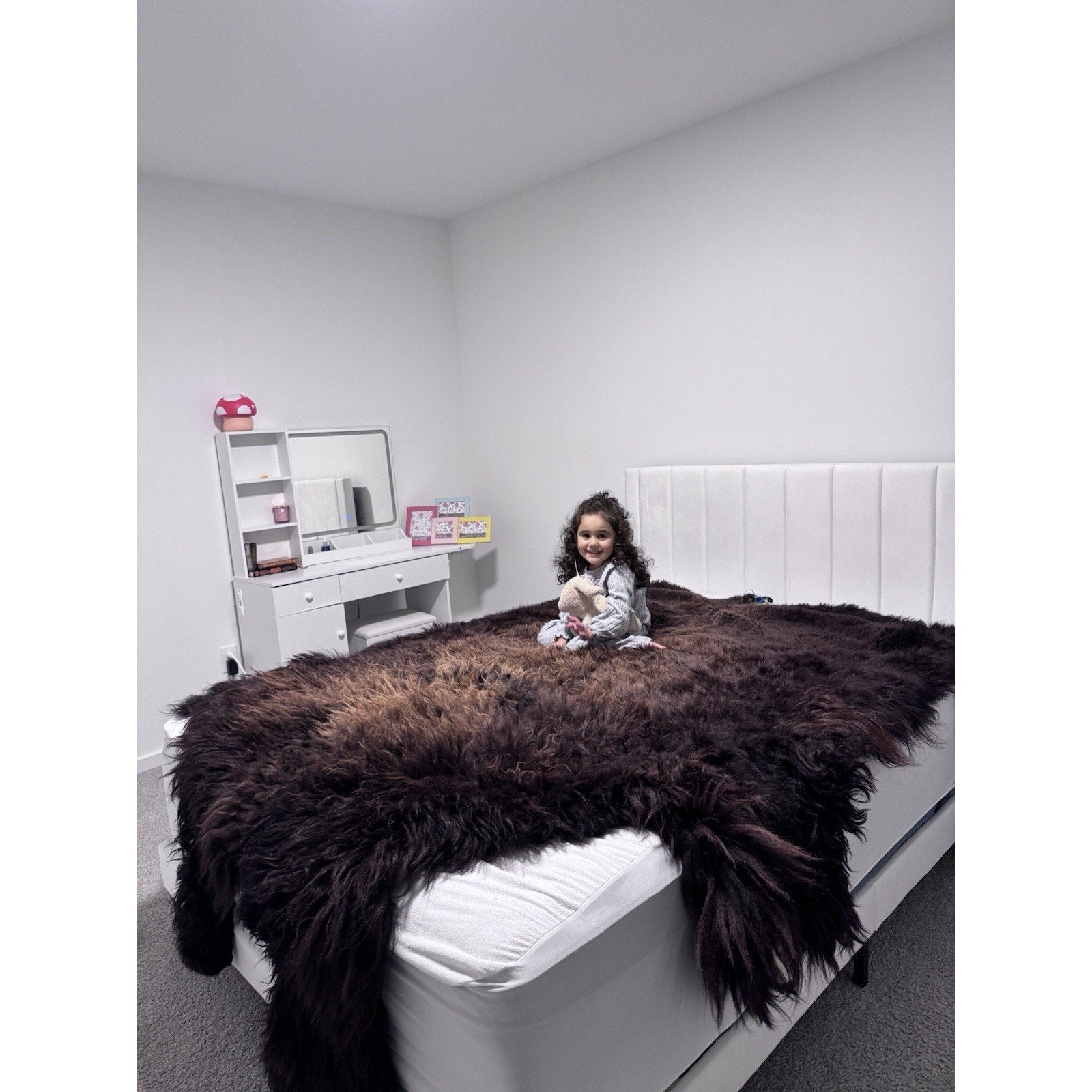 FHGUL1 - Premium Massive XXL bison Hide Rug Taxidermy Fur