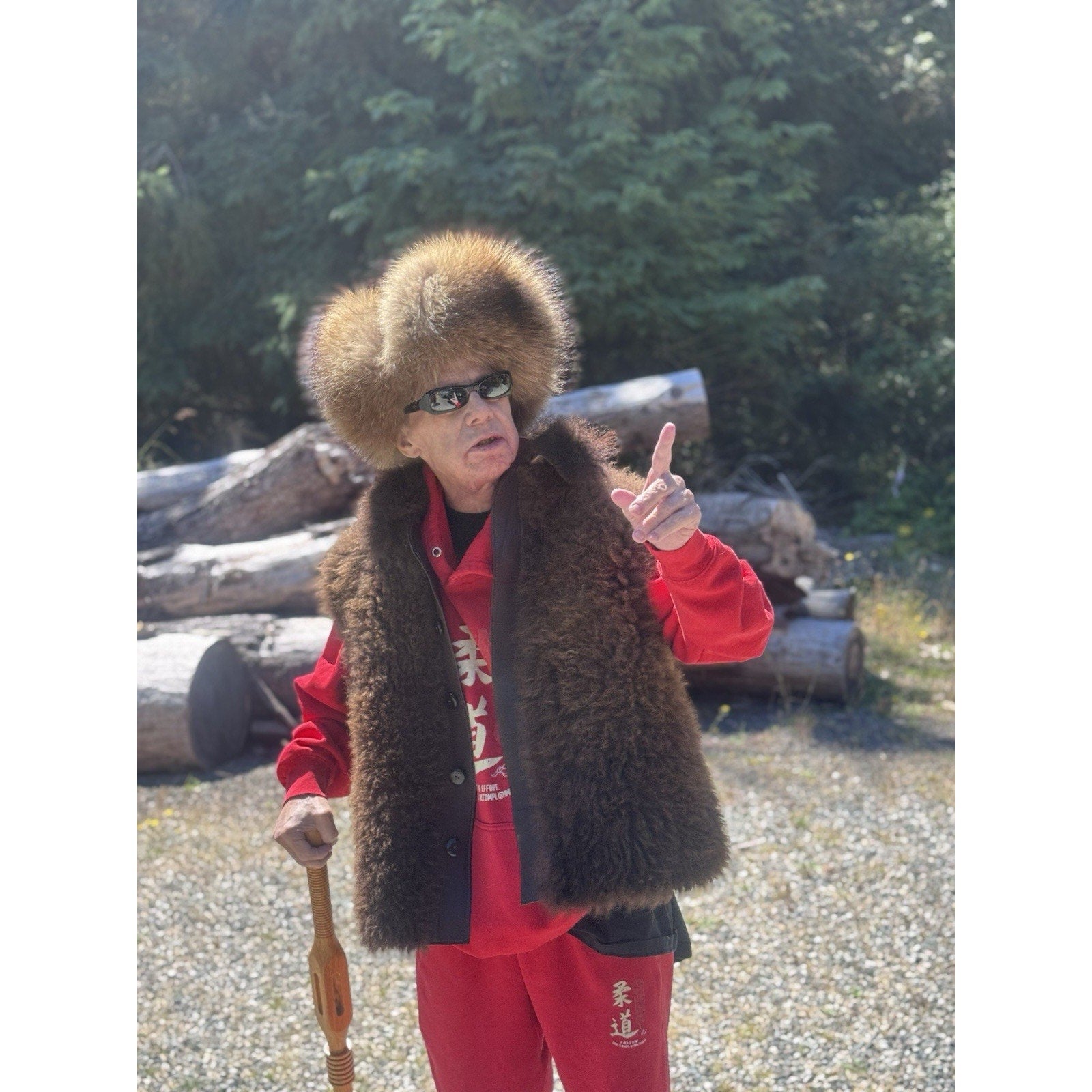 FHBV21 - Real bison / Buffalo Coat Vest Handmade From Real bison