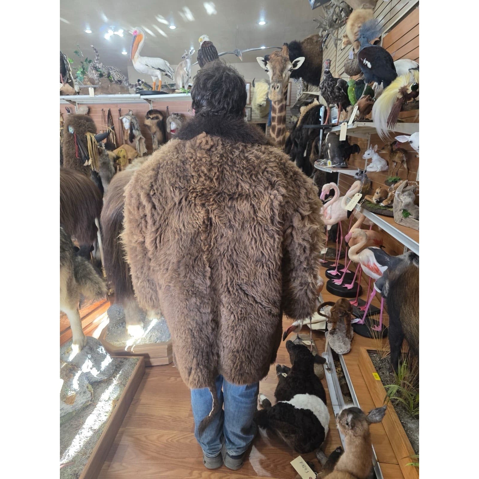 FHSMC1 - Real bison Coat Handmade From Real bison