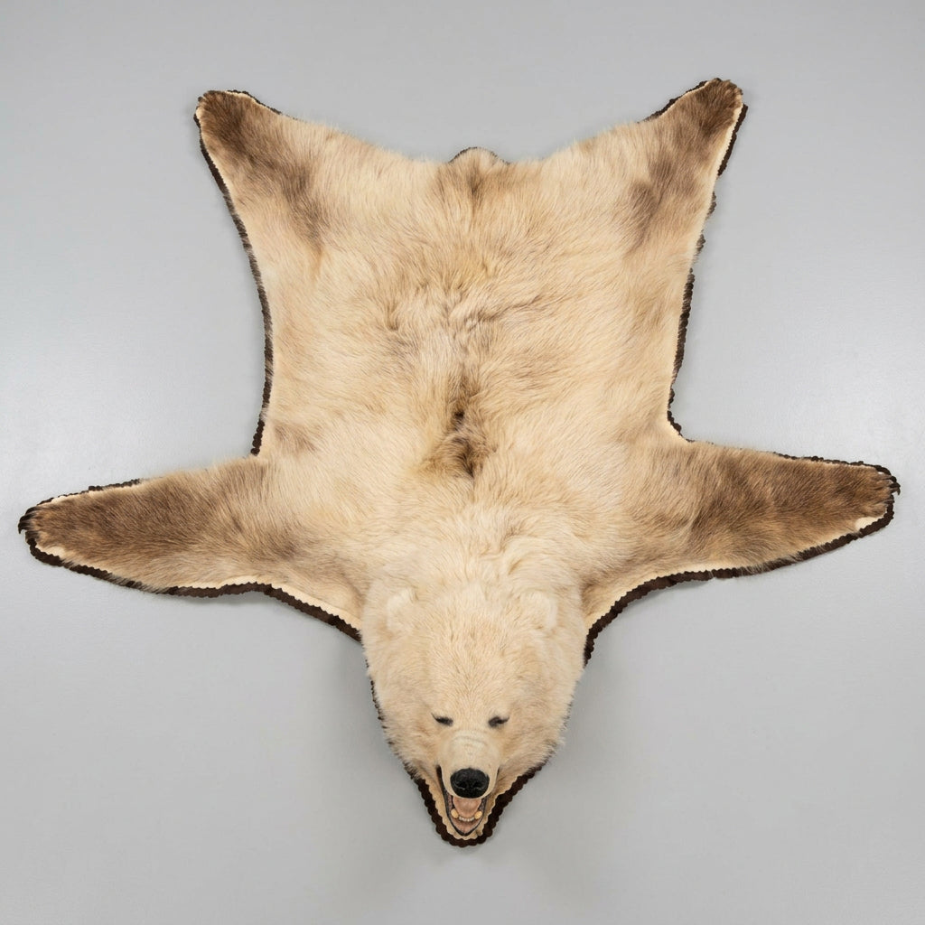 FH24q - Blonde Phase Alaskan Brown Bear Rug Taxidermy