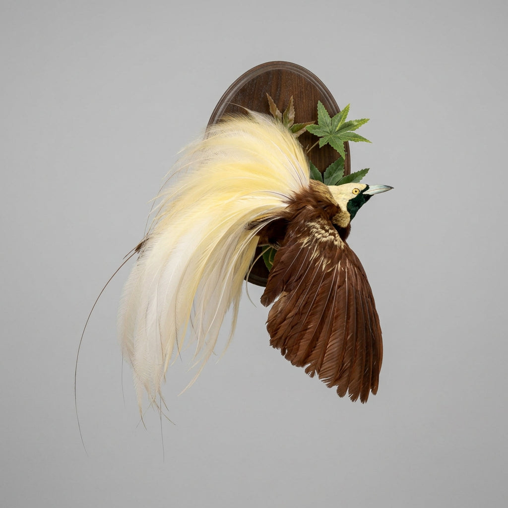 FH36j - SUPER RARE Bird Of Paradise In Flight Bird Taxidermy