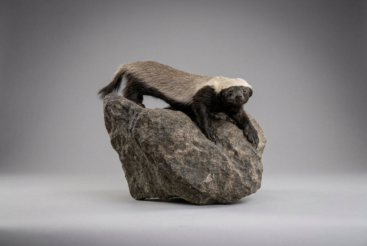 FH37g - African Honey Badger Full Body Taxidermy Mount