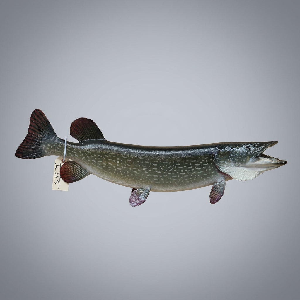 FH55s - 38" Northern Pike Real Skin Fish Taxidermy