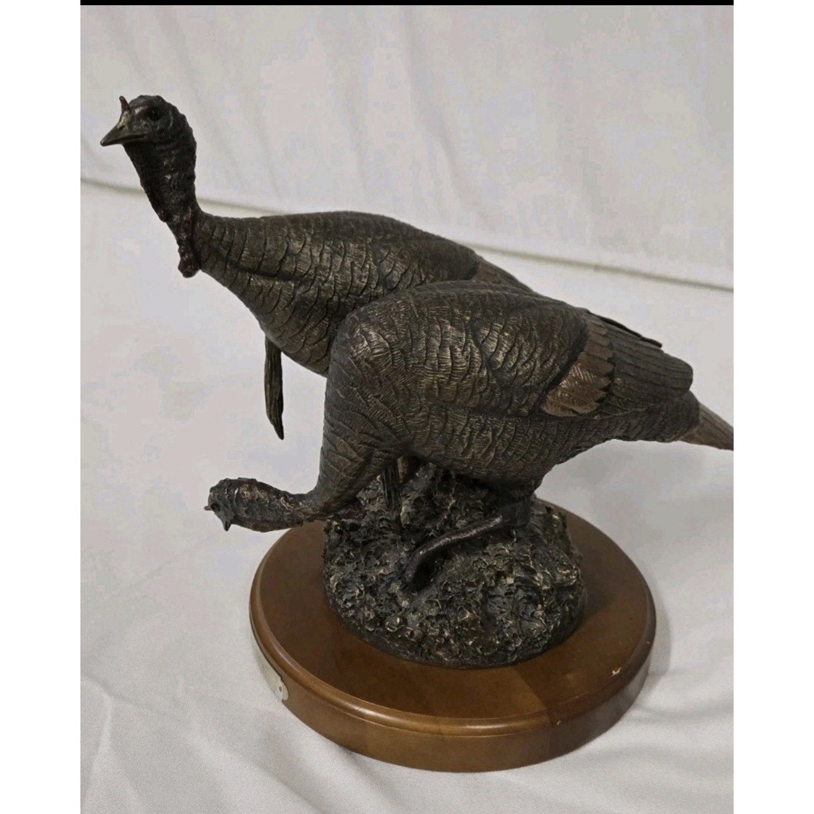FHEB7493 - Big Sky Carvers “Double Take” Turkey Bronze Sculpture