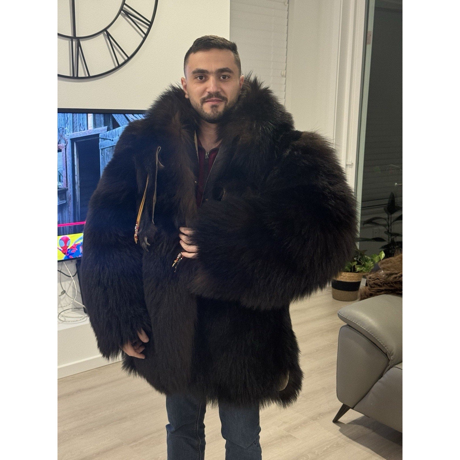 FHMGUl12 - Real Fur Coat Handmade Premium Fur