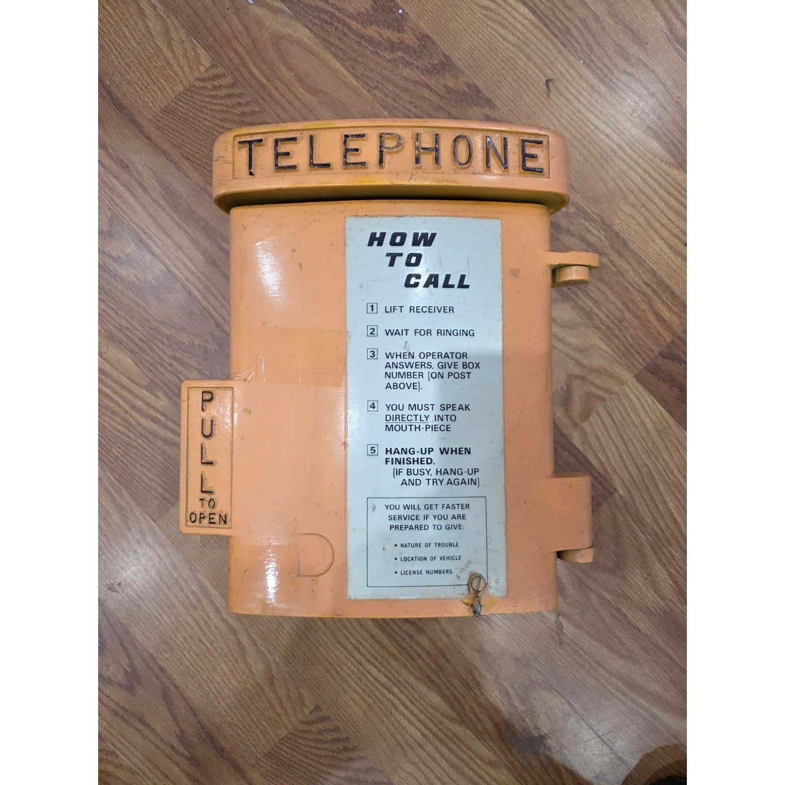Fhaq2 - VTG Cast Aluminum Phone Box – Vintage Industrial Communication Collectib