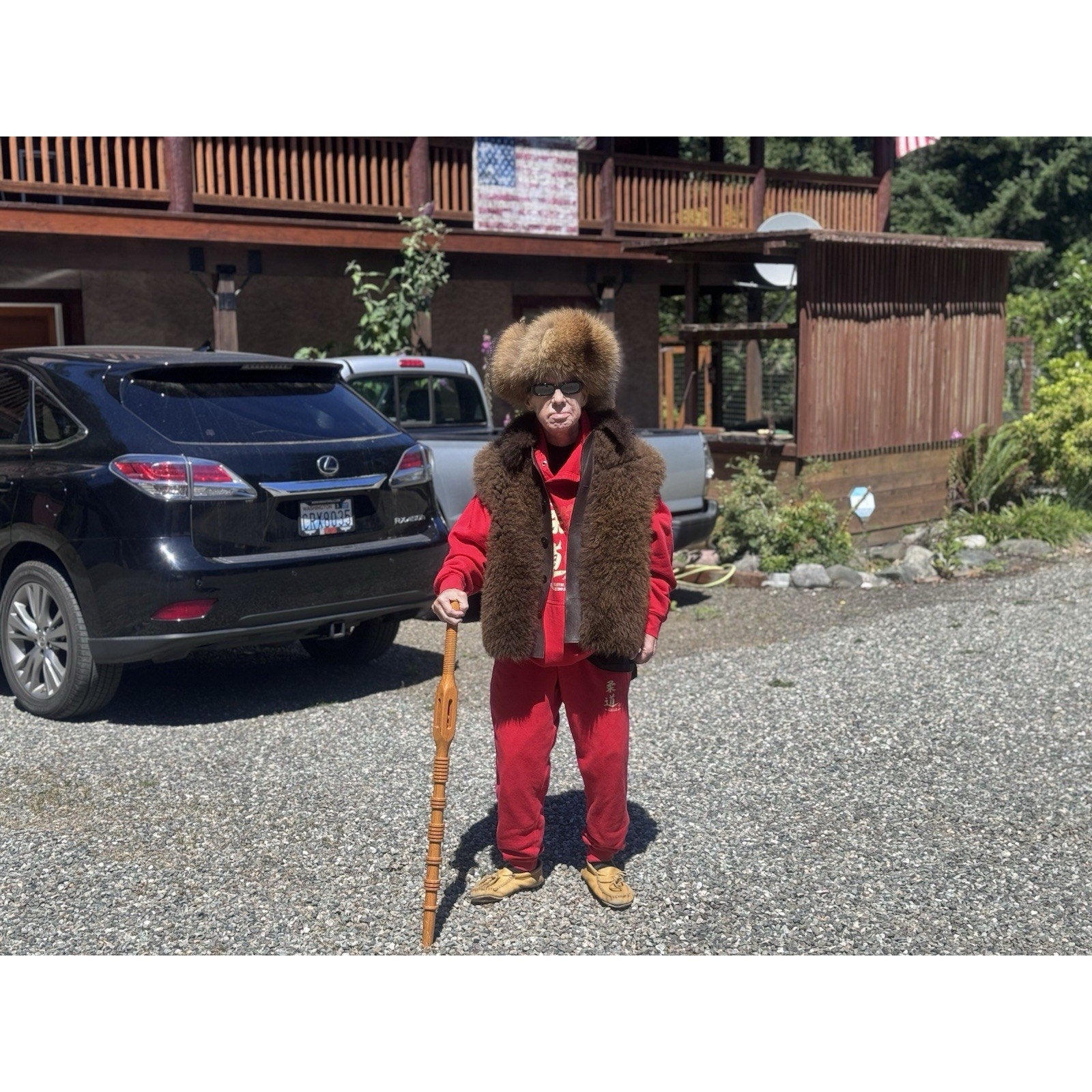 FHBV21 - Real bison / Buffalo Coat Vest Handmade From Real bison