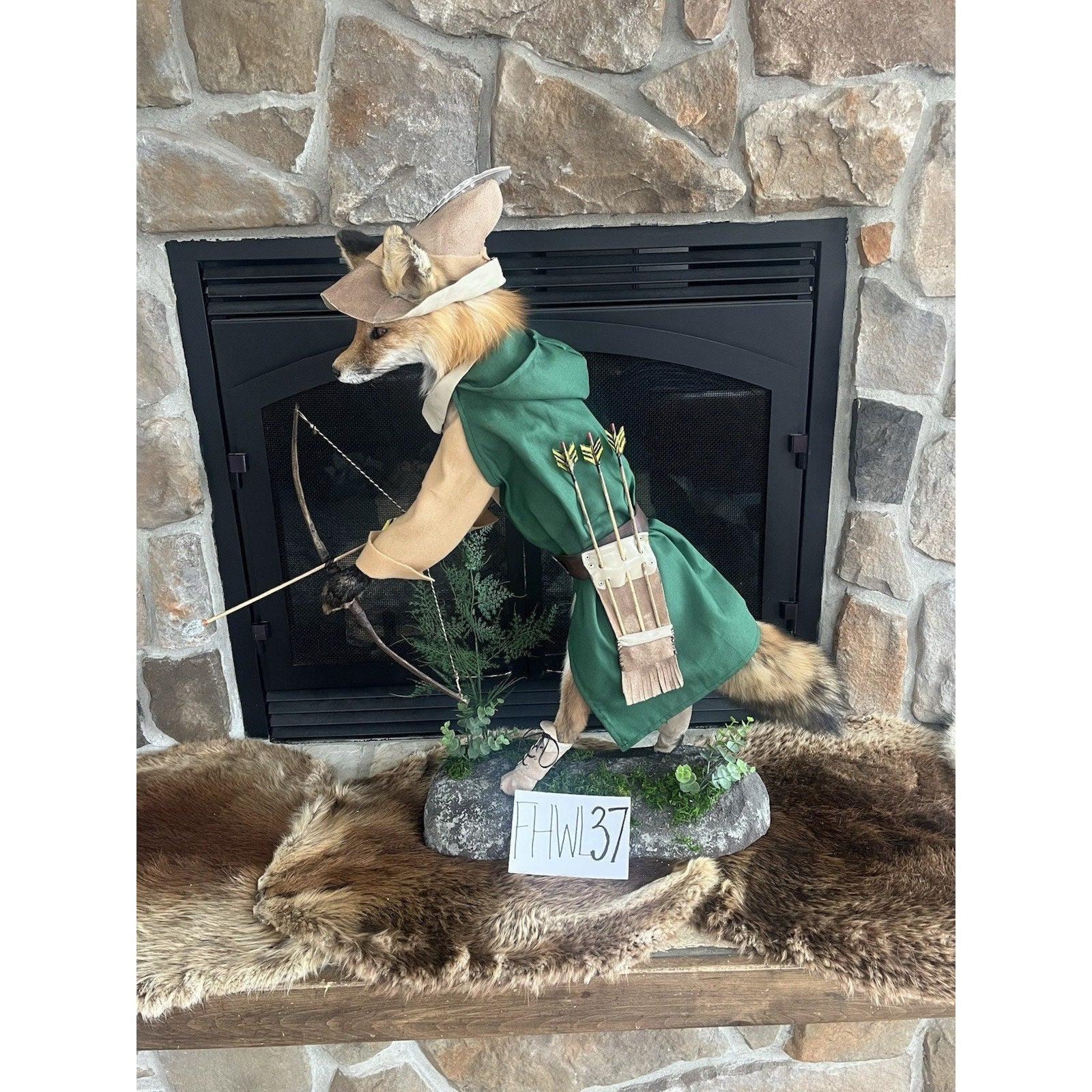 FHWL37 - Robinhood Red Fox Custom Made Taxidermy Mount