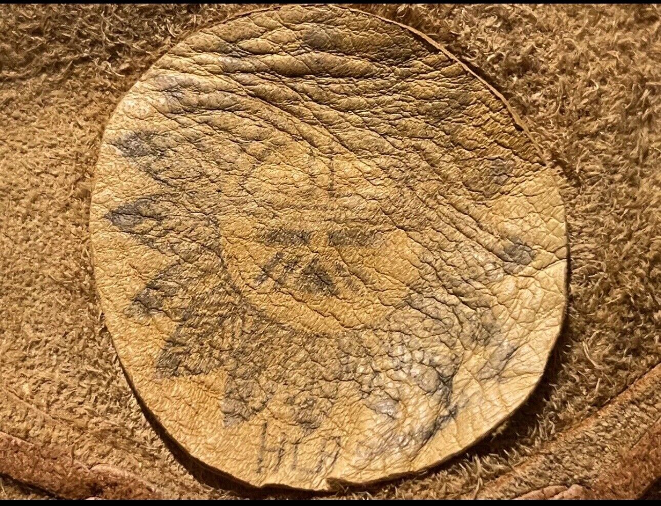 Hand Crafted XS Native American Soft Leather Fringe Beadwork Vest Antler Buttons