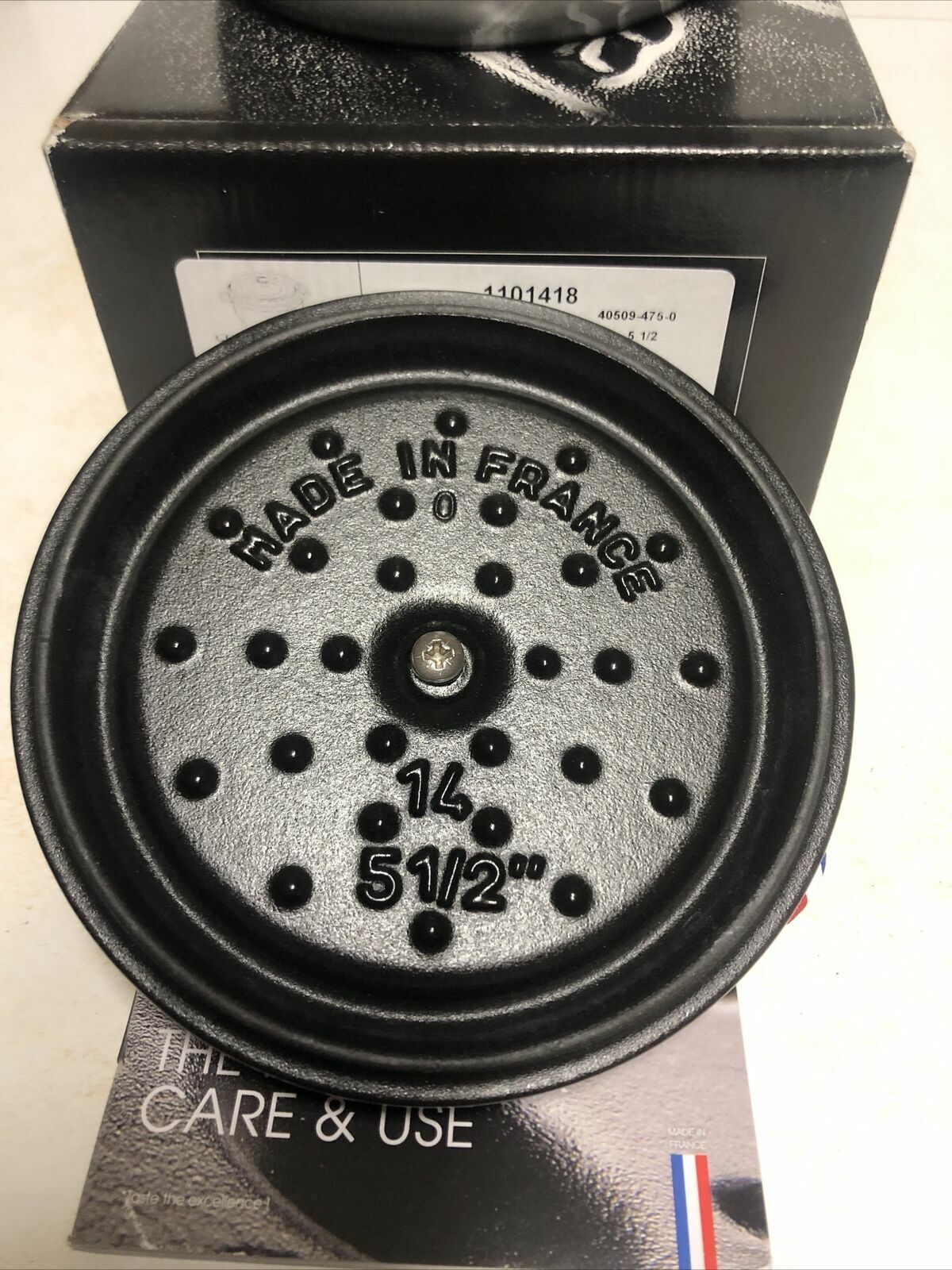 Staub Cast Iron 0.75-qt Round Cocotte