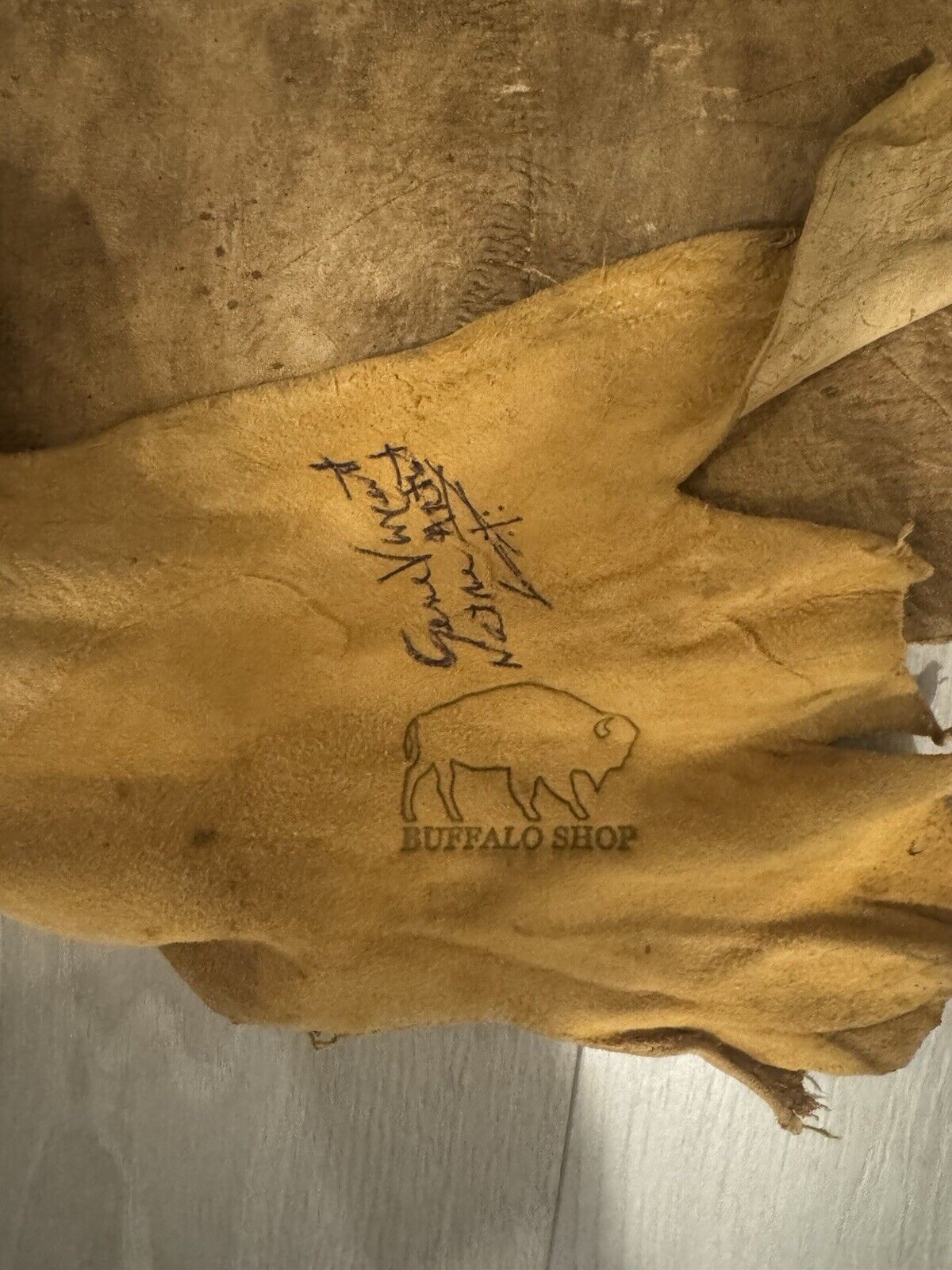 FH120-Authentic Native Painted Deer Hide Lakota