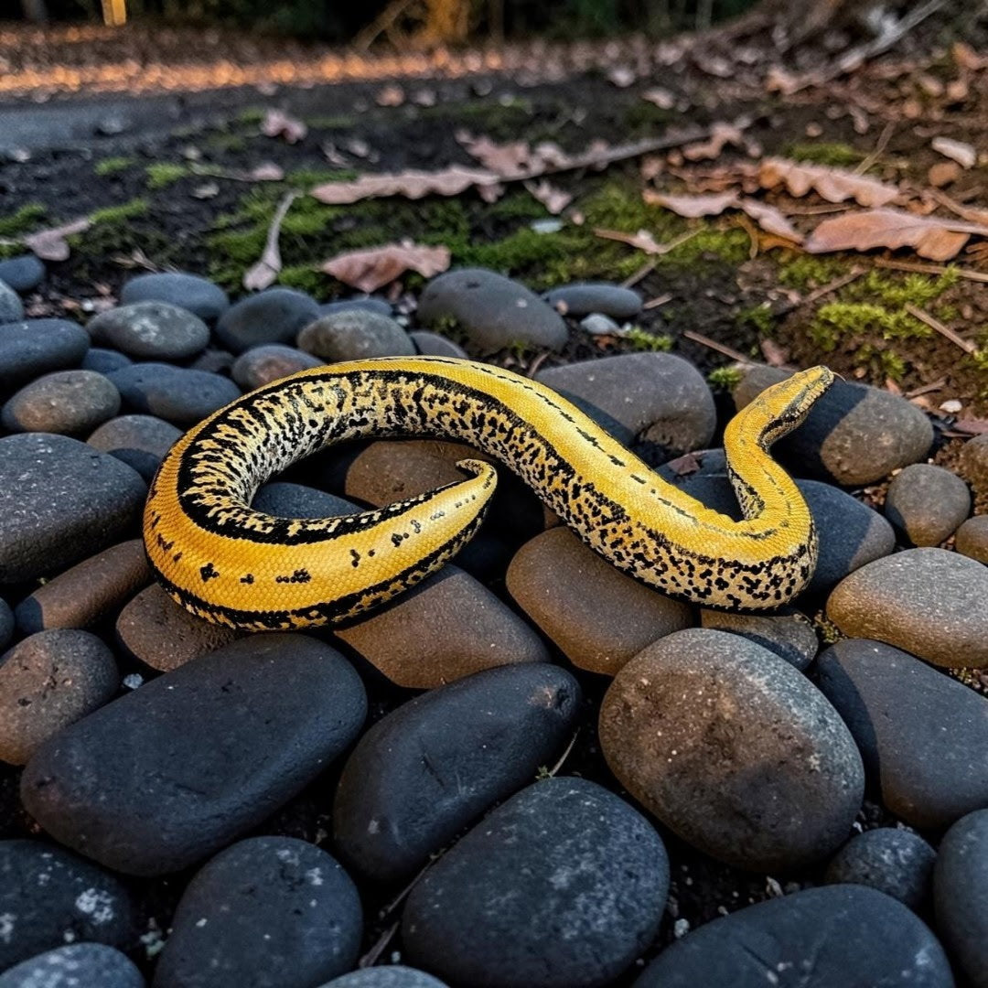 FHRBB07 - Taxidermy Sumatron blood python piebald snake