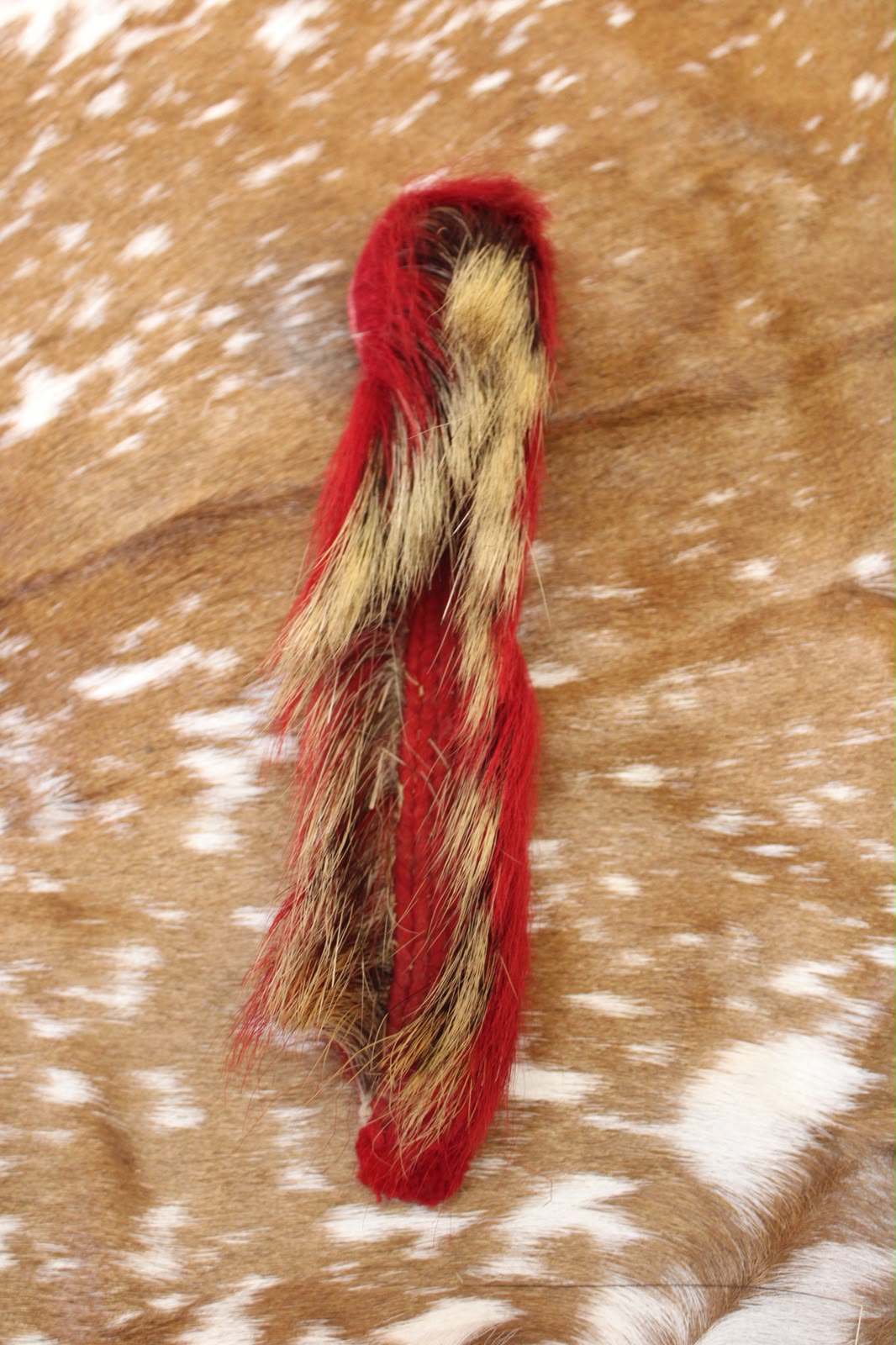 FHHD03 - porcupine hair roach native American ART