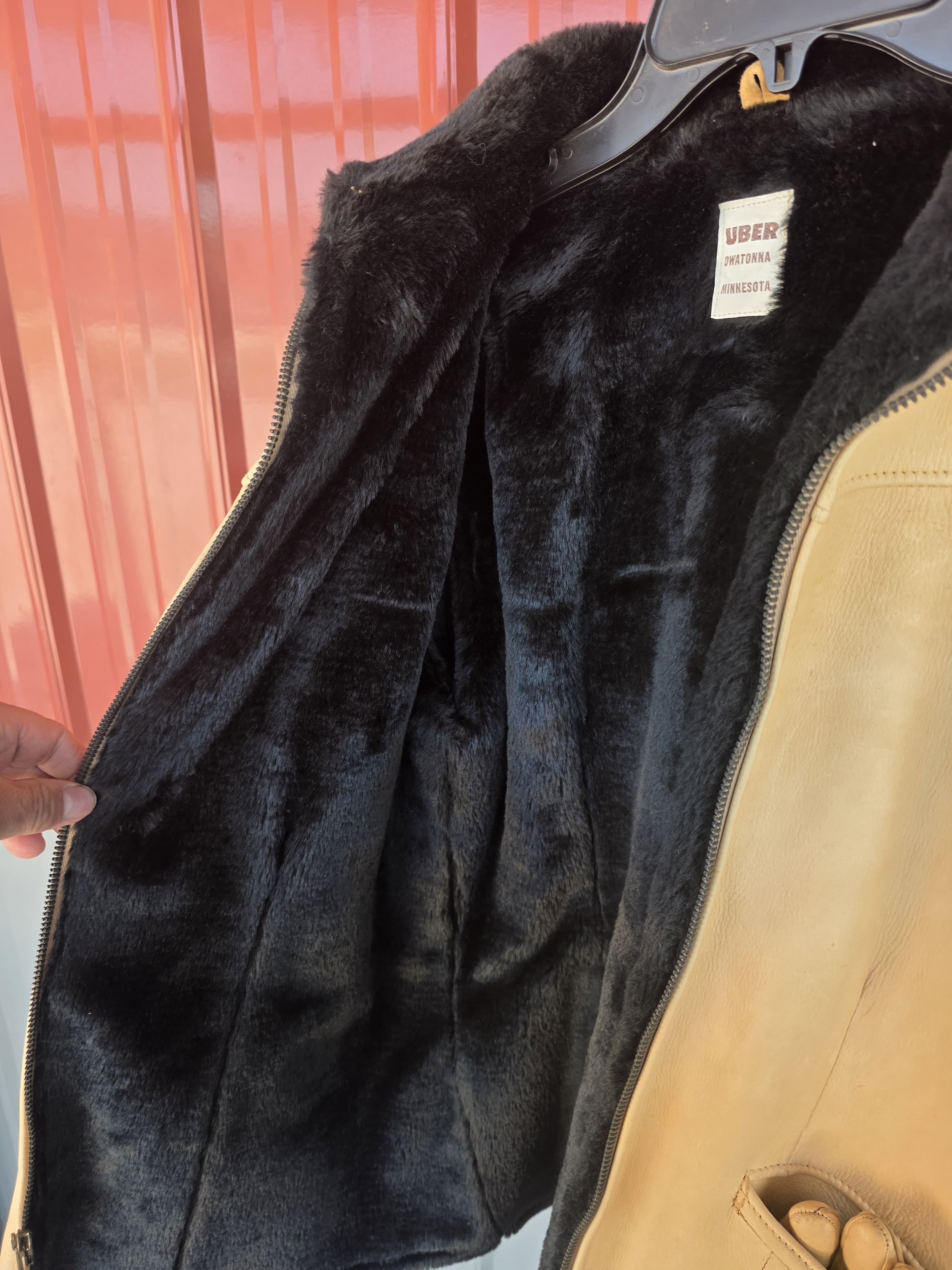 Fhct1 - Uber Deer Leather Vest with Faux Fur Lining