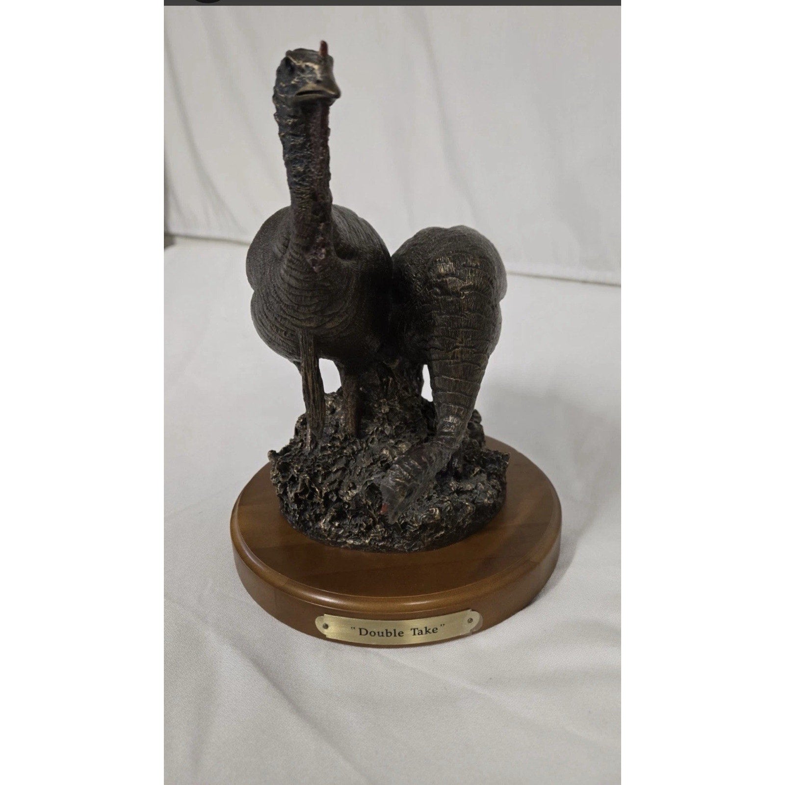 FHEB7493 - Big Sky Carvers “Double Take” Turkey Bronze Sculpture