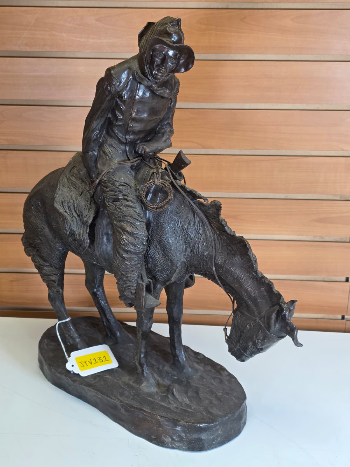 JTV131 - Frederic Remington Heavy Bronze Sculpture – 20