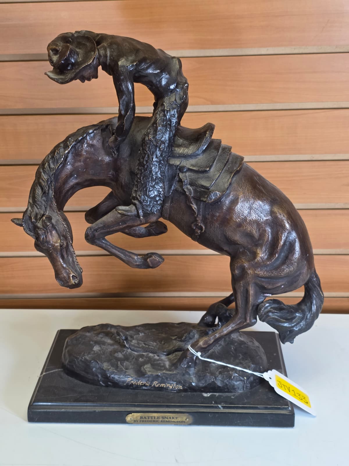 JTV133 - Rattlesnake Bronze Sculpture – Frederic Remington