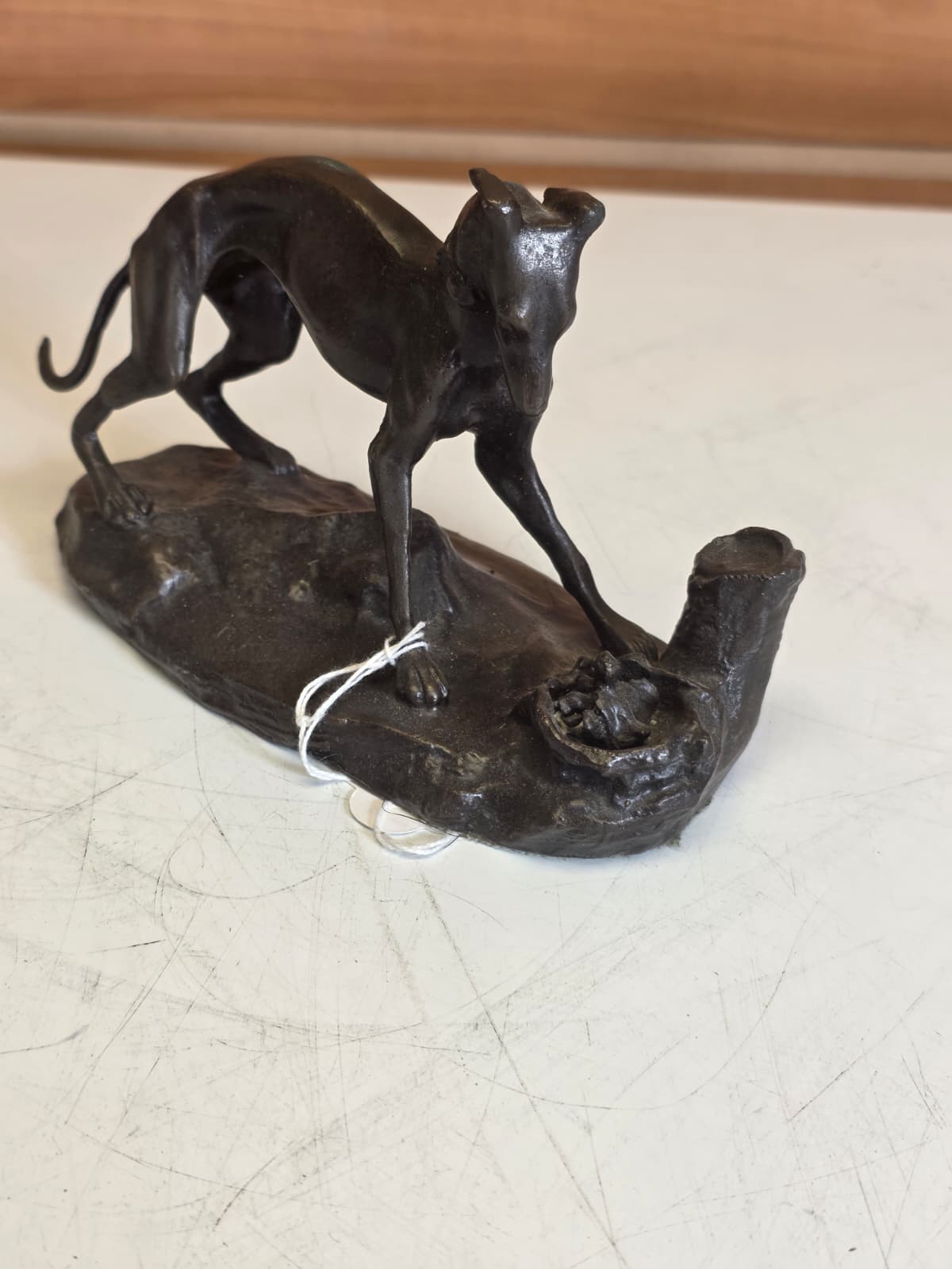 FJBR3 - Bronze Whippet Dog Sculpture by Pierre-Jules Mêne – 7 × 4