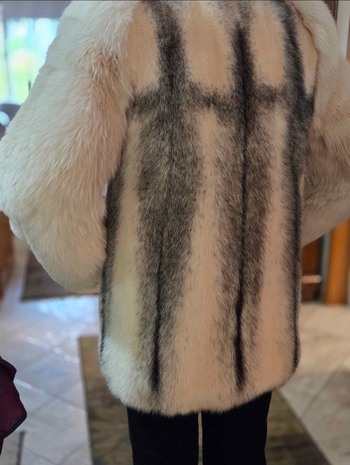 FHFC01 - real fur mink and Fox coat