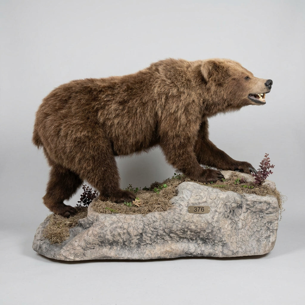 FH31D - NICE Alaskan Grizzly Bear Full Body Taxidermy Mount