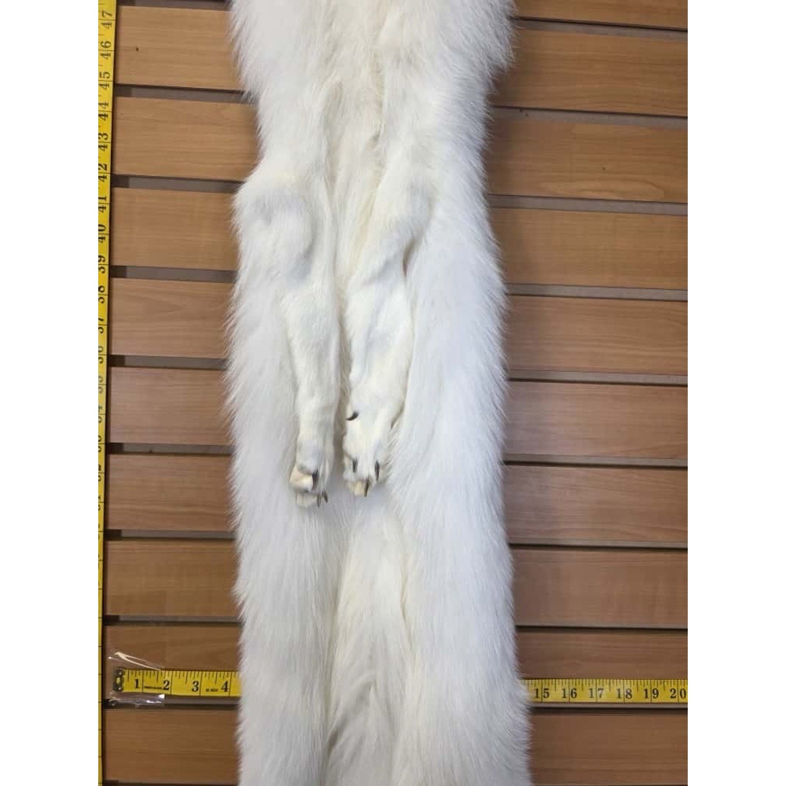 FHCM16 - Gorgeous White Ranch Fox Soft Tanned Fur