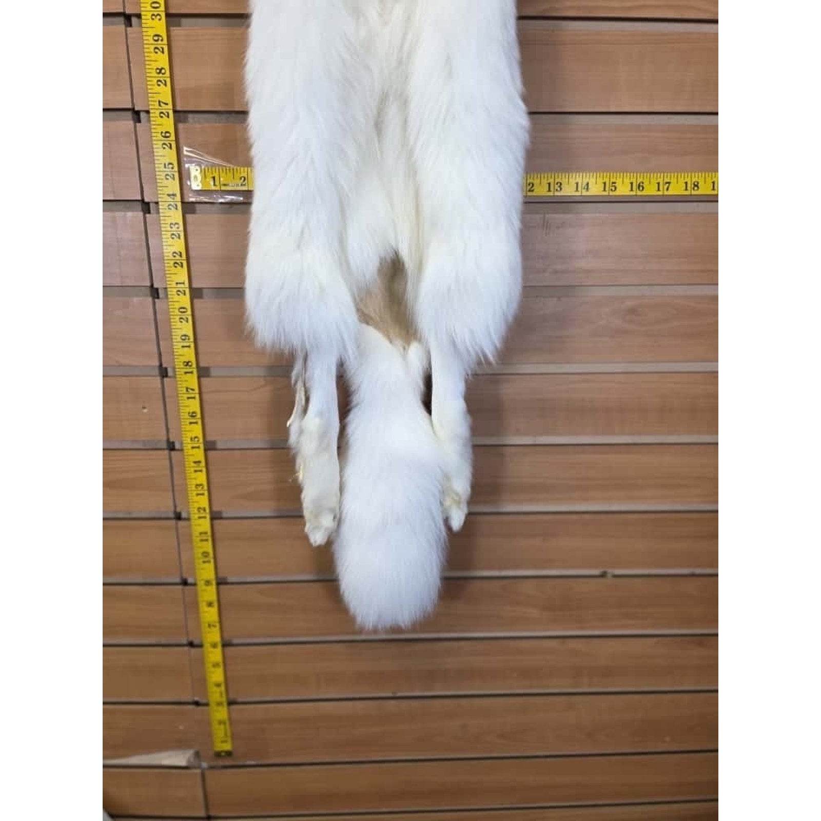 FHCM17 - Gorgeous White Ranch Fox Soft Tanned Fur