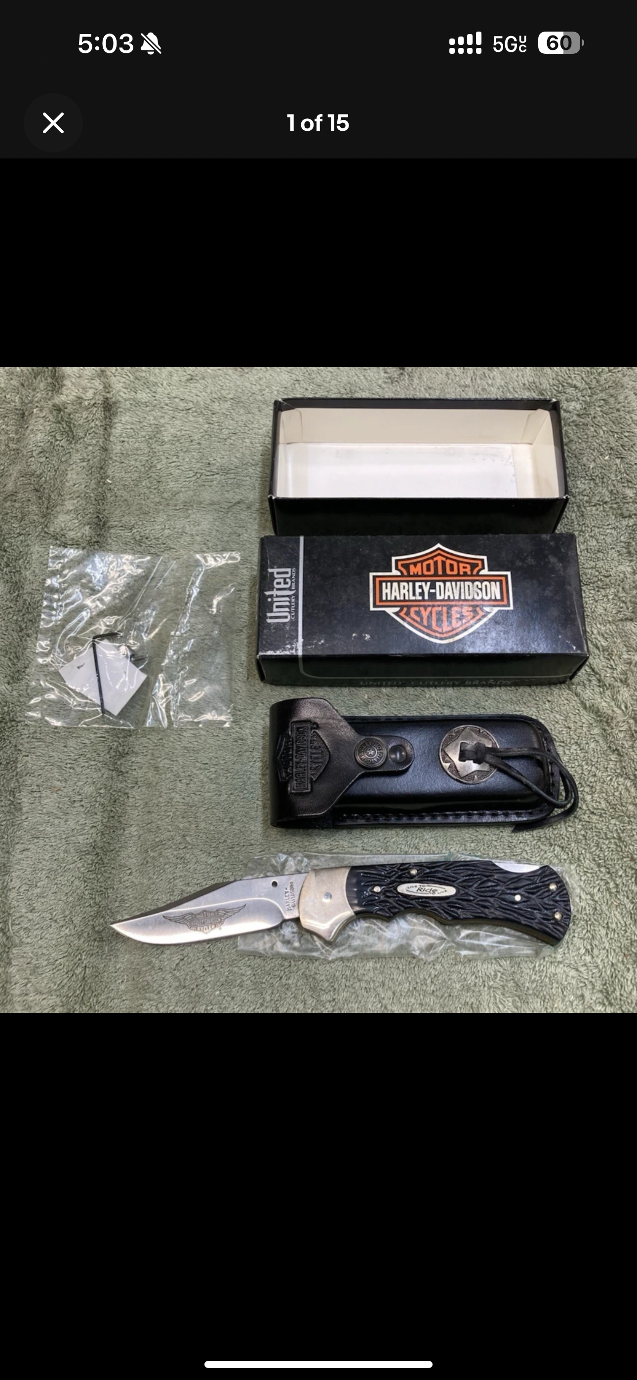 New And Collectable Harley Davidson #1 Of 5000 Folding Knife!