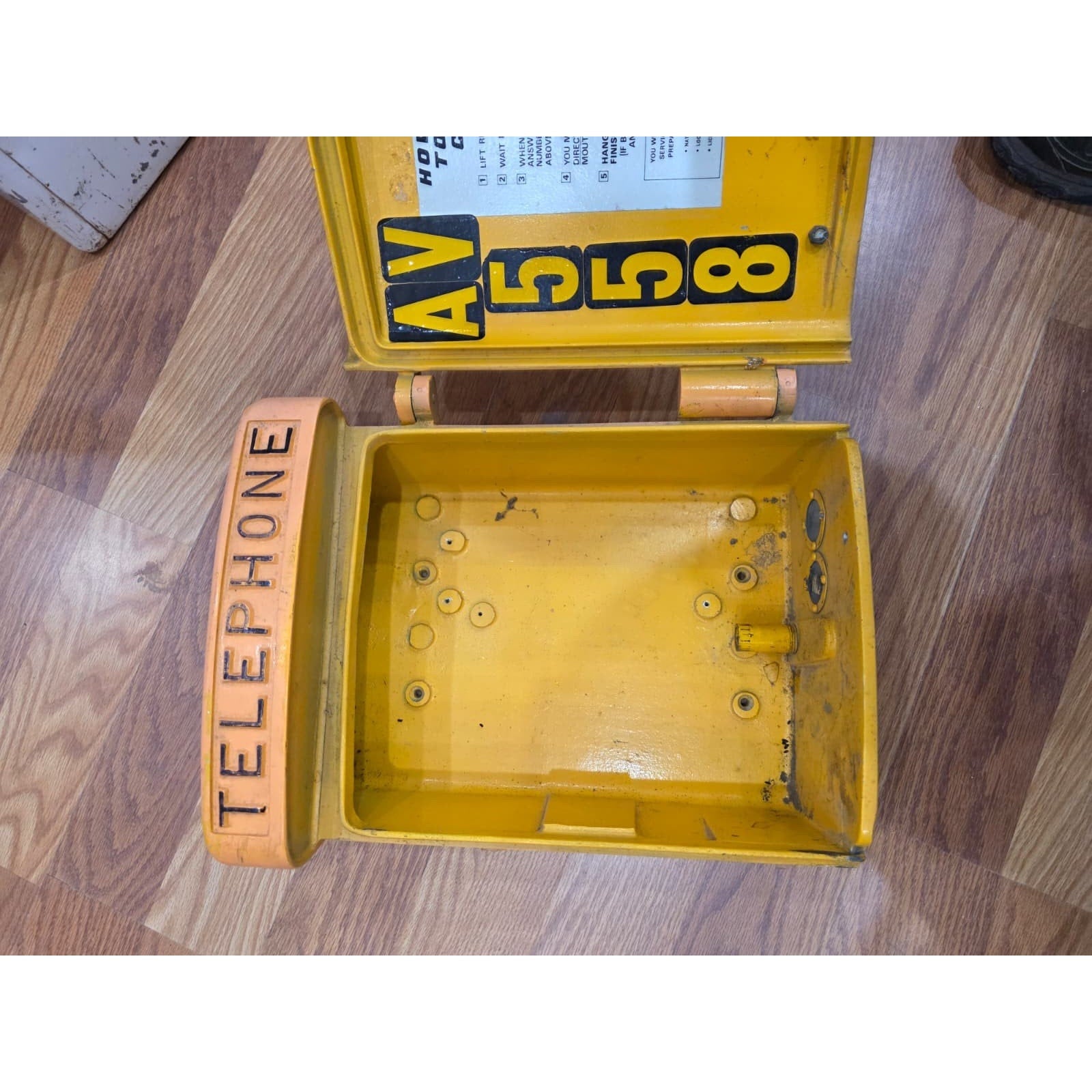 Fhaq2 - VTG Cast Aluminum Phone Box – Vintage Industrial Communication Collectib
