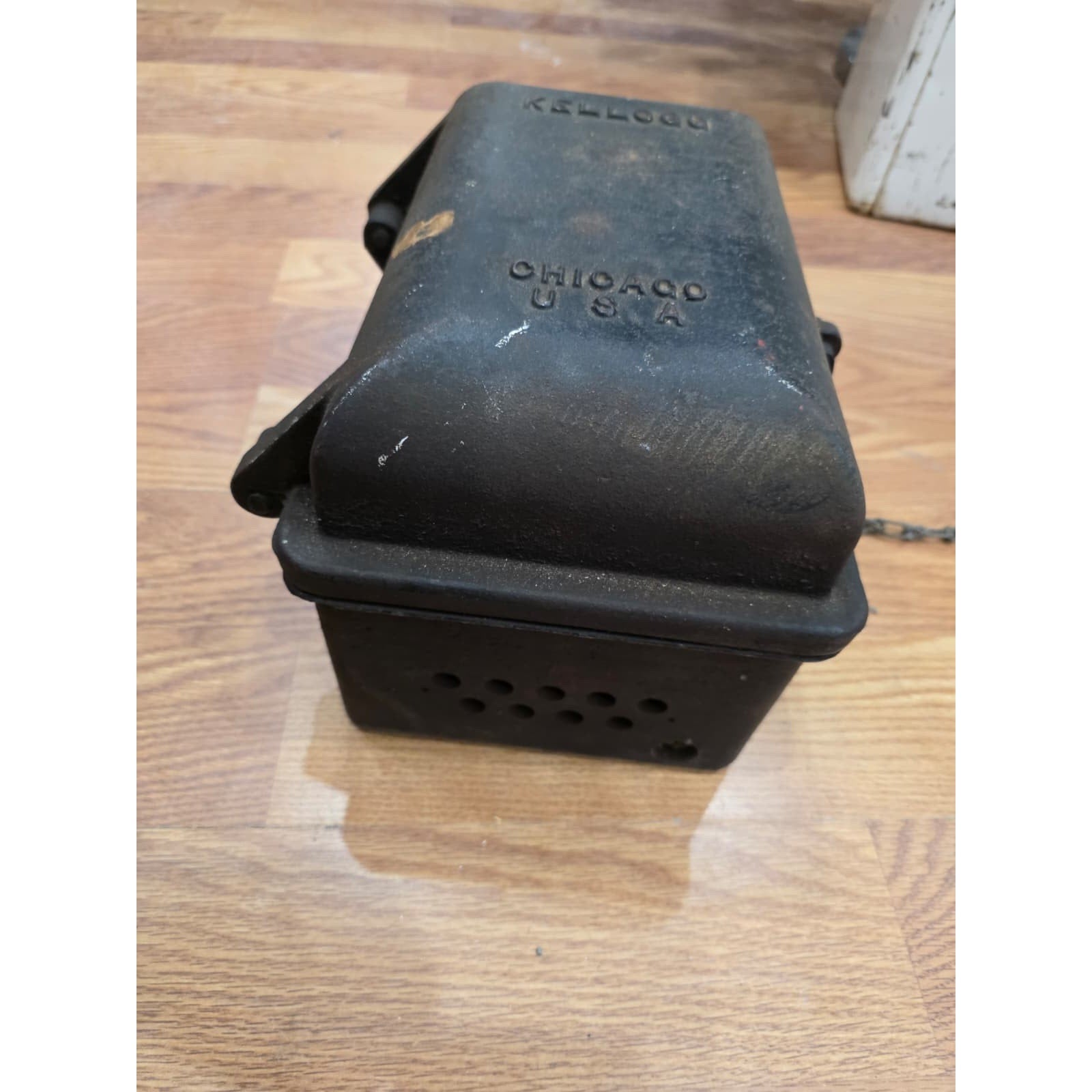 Fhaq4 - VTG Kellogg Cast Iron Police / Fire Phone Box – Rare Emergency Commun