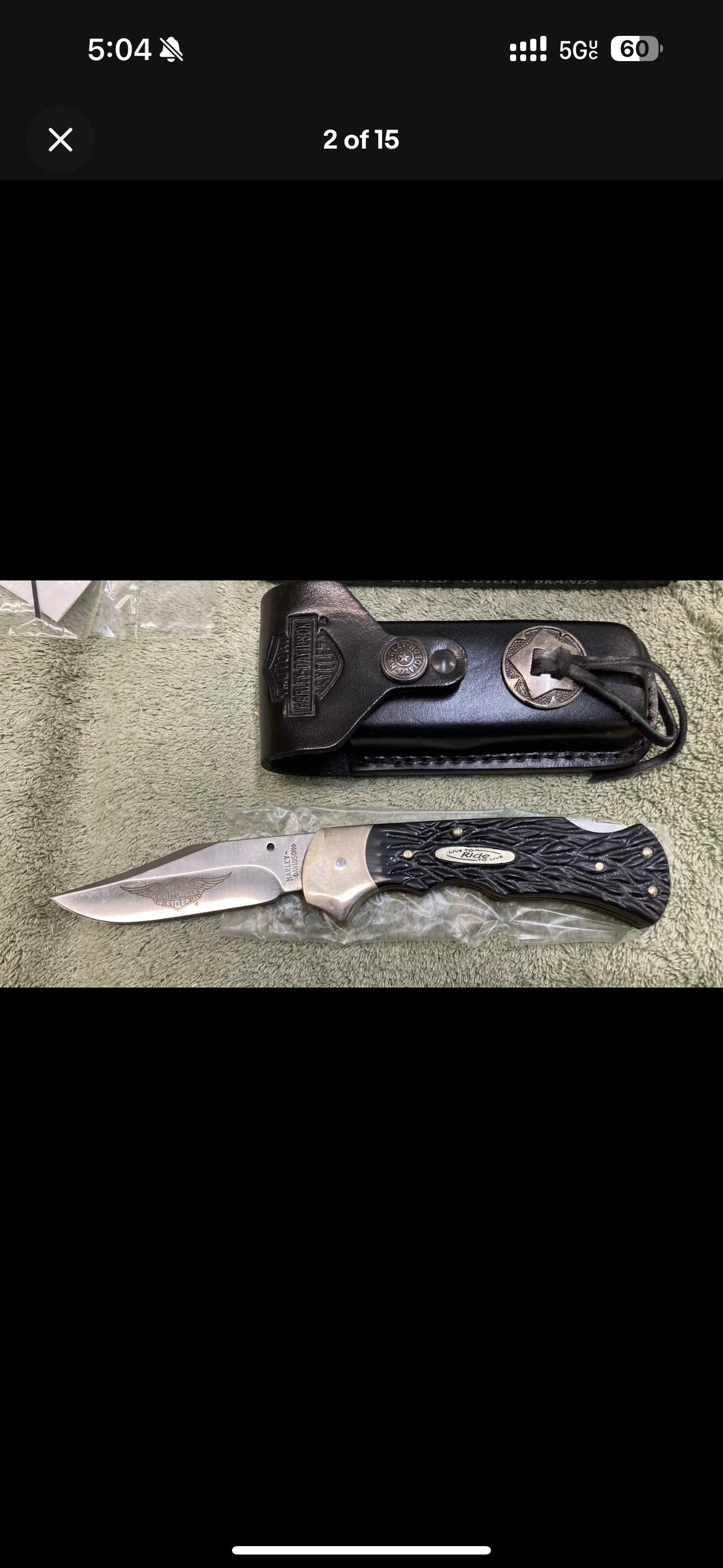 New And Collectable Harley Davidson #1 Of 5000 Folding Knife!